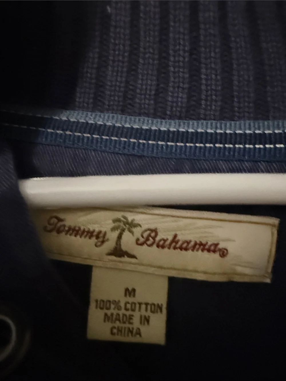 Tommy Bahama | Mens Pullover Ribbed Sweater Navy size Medium